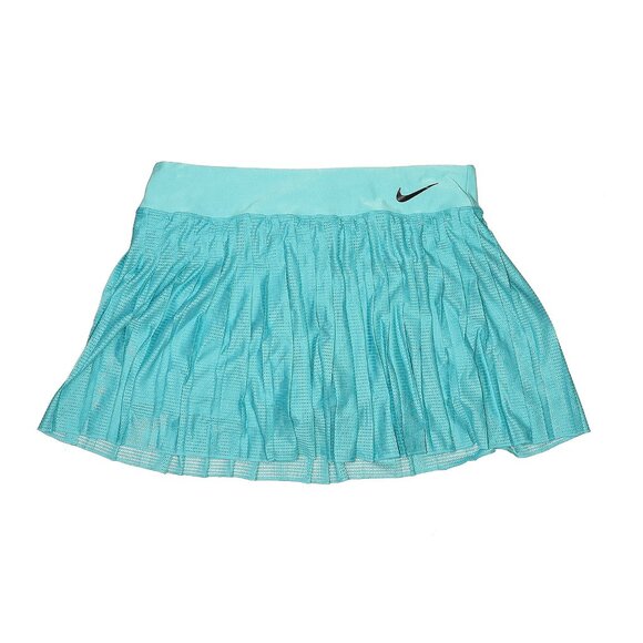 Nike Skirt Premier Pleated Victory tennis run pickle Skort teal blue SZ LARGE - Picture 1 of 5
